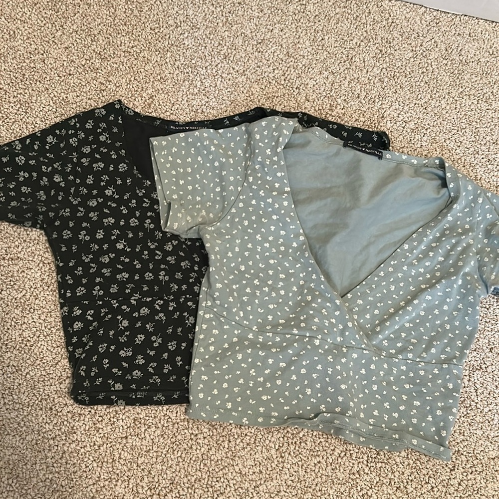 Brandy Melville tops. Set of 2. Both are OS.